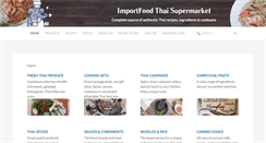 Desktop Screenshot of importfood.com