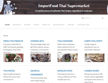 Tablet Screenshot of importfood.com